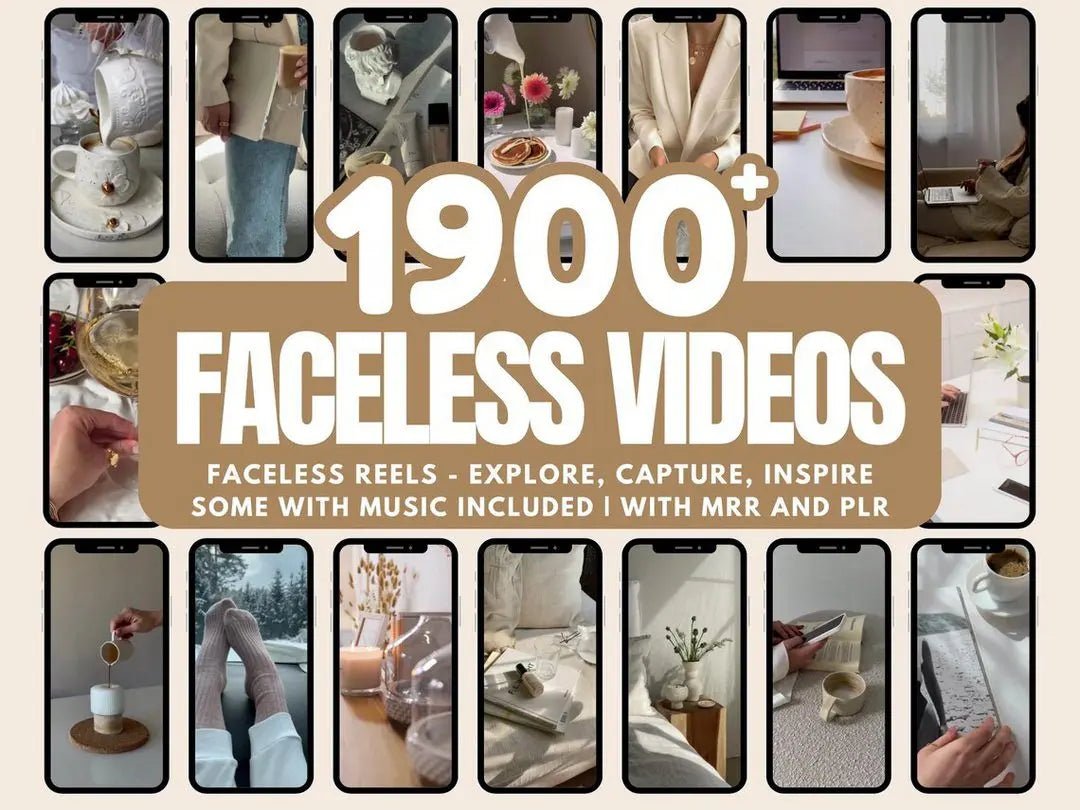 12000+ Aesthetic Faceless Reels Templates Mega Bundle with MRR/PLR - Dev's Store