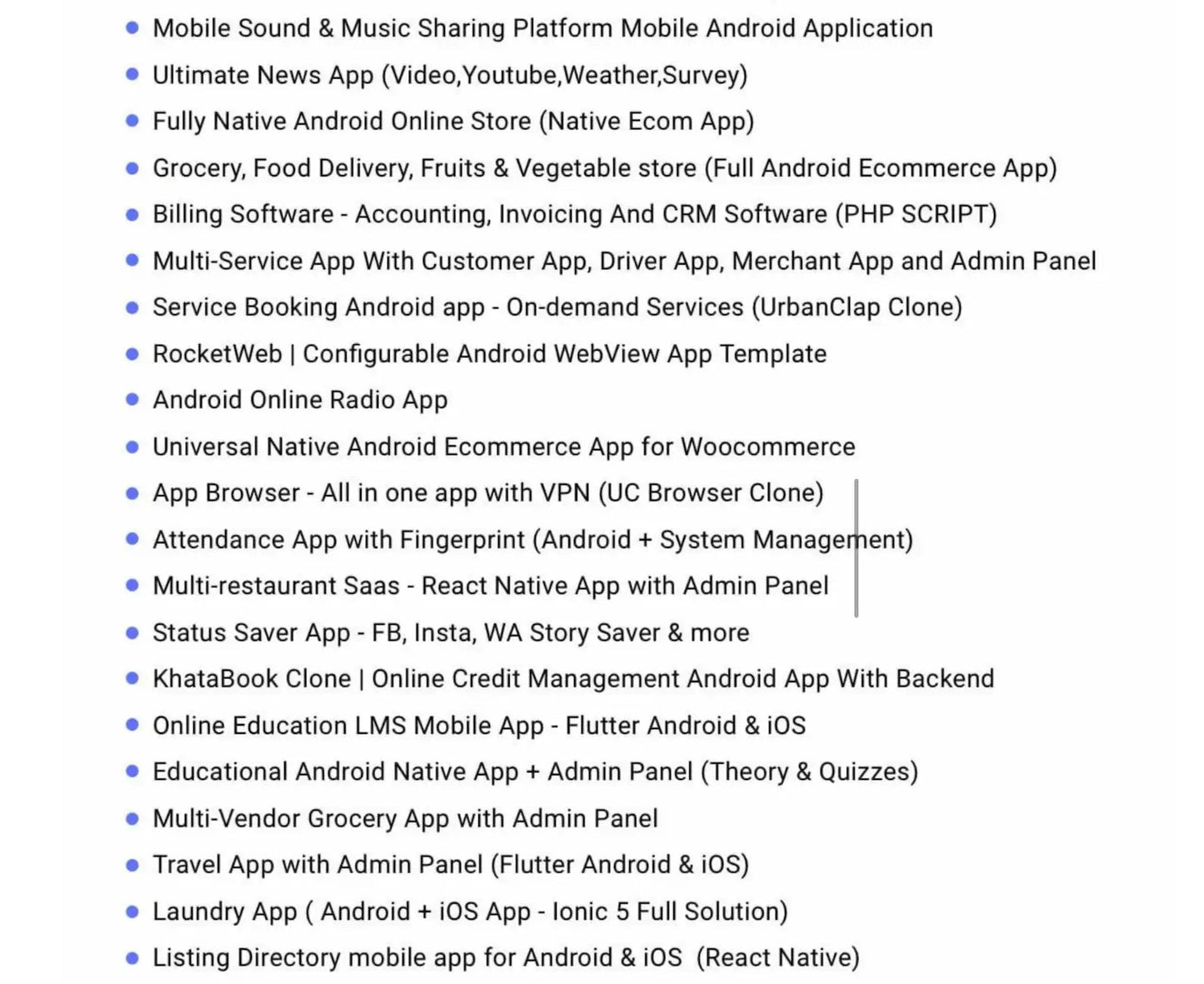 4500+ Premium Mobile Apps Source Codes π ( # 2025 Updated ) - Dev's Store