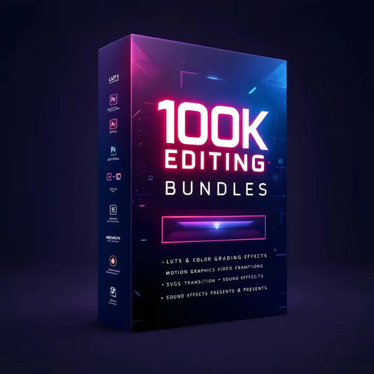 100K+ Graphics Bundle | Premiere Pro, After Effects, CapCut, Motion Graphics, LUTs, Fonts, SVGs, Video Effects, Sound FX. - Dev's Store