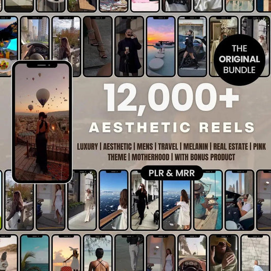 12000+ Aesthetic Faceless Reels Templates Mega Bundle with MRR/PLR - Dev's Store
