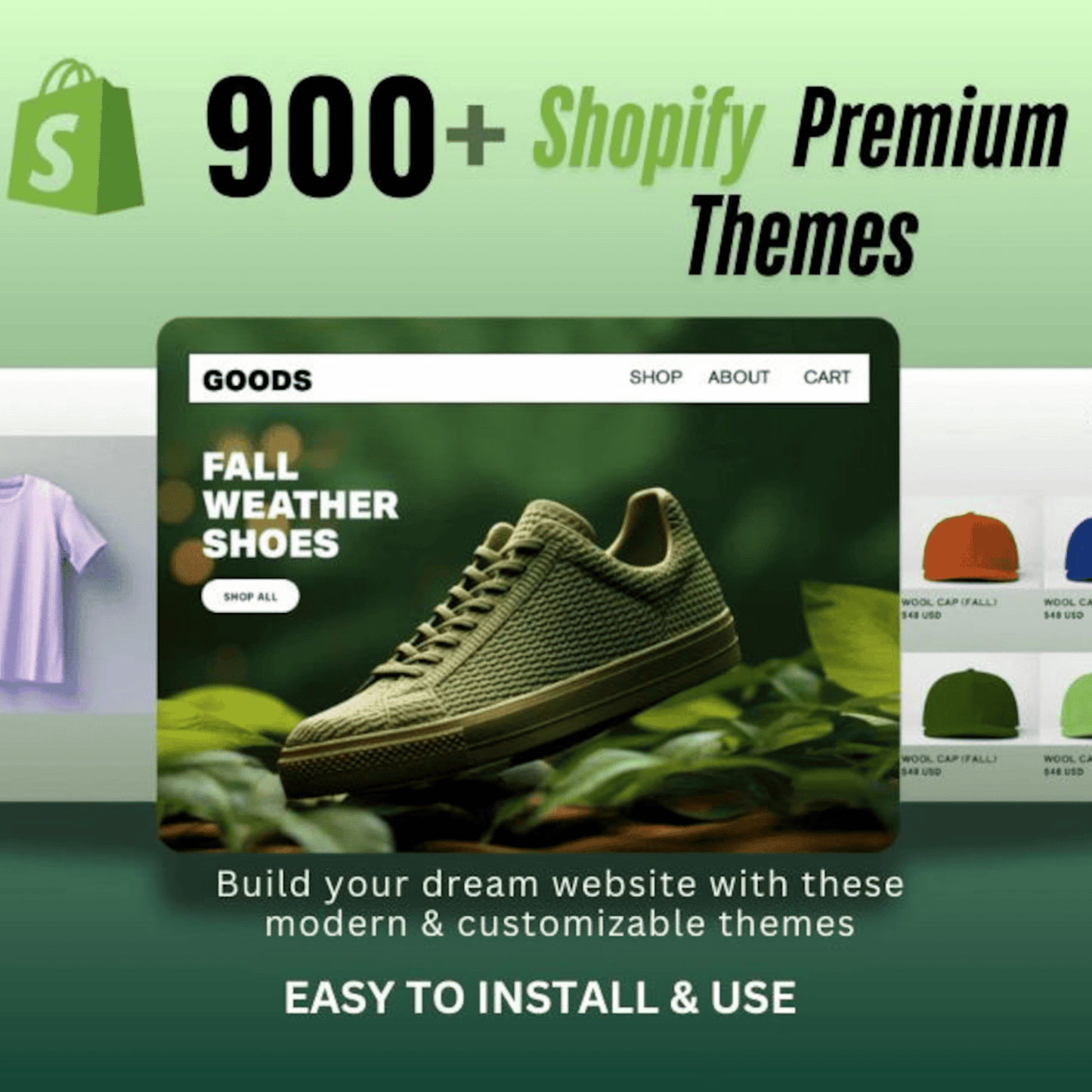 🚀 900+ Premium Shopify Themes & Templates – The Ultimate Ecommerce Bundle - Dev's Store